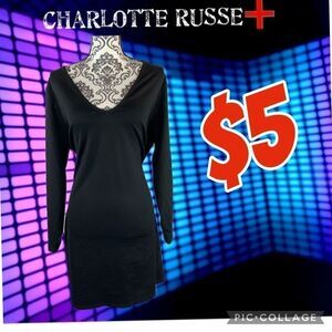 $5 ADD ON ITEM/Charlotte Russe fitted 3X V-neck dress